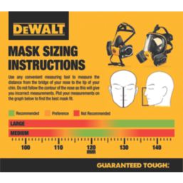 DeWalt  Large Half Mask Respirator with Filters A2-P3
