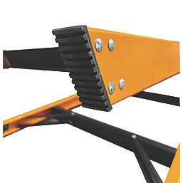 Werner Megastep Fibreglass 8-Tread Platform Ladder  With Handrail 1.7m