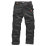 Scruffs Trade Holster Work Trousers Black 30" W 33" L