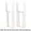 Reina 300mm White 3 Column Radiator Feet 2 Pack