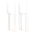 Reina 300mm White 3 Column Radiator Feet 2 Pack