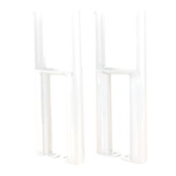 Reina 300mm White 3 Column Radiator Feet 2 Pack