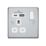 LAP  13A 1-Gang SP Switched Socket + 3A 18W 2-Outlet Type A & C USB Charger Polished Chrome with White Inserts