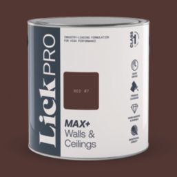LickPro Max+ 2.5Ltr Red 07 Eggshell Emulsion  Paint