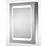 Sensio Belle 1-Door Dual Lit Mirror Cabinet With 810lm LED Light Silver Effect 500mm x 140mm x 700mm
