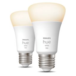 Philips Hue  ES A19 LED Smart Light Bulb 8.5W 806lm 2 Pack