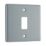 British General Nexus Metal Grid 1-Module Grid Faceplate Grey