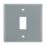 British General Nexus Metal Grid 1-Module Grid Faceplate Grey