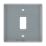 British General Nexus Metal Grid 1-Module Grid Faceplate Grey