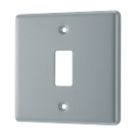 British General Nexus Metal Grid 1-Module Grid Faceplate Grey