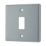 British General Nexus Metal Grid 1-Module Grid Faceplate Grey
