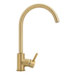 Highlife Bathrooms Blackford Mono Mixer Brushed Brass