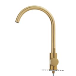 Highlife Bathrooms Blackford Mono Mixer Brushed Brass - Screwfix