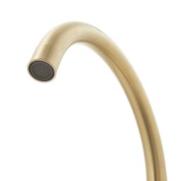 Highlife Bathrooms Blackford Mono Mixer Brushed Brass - Screwfix