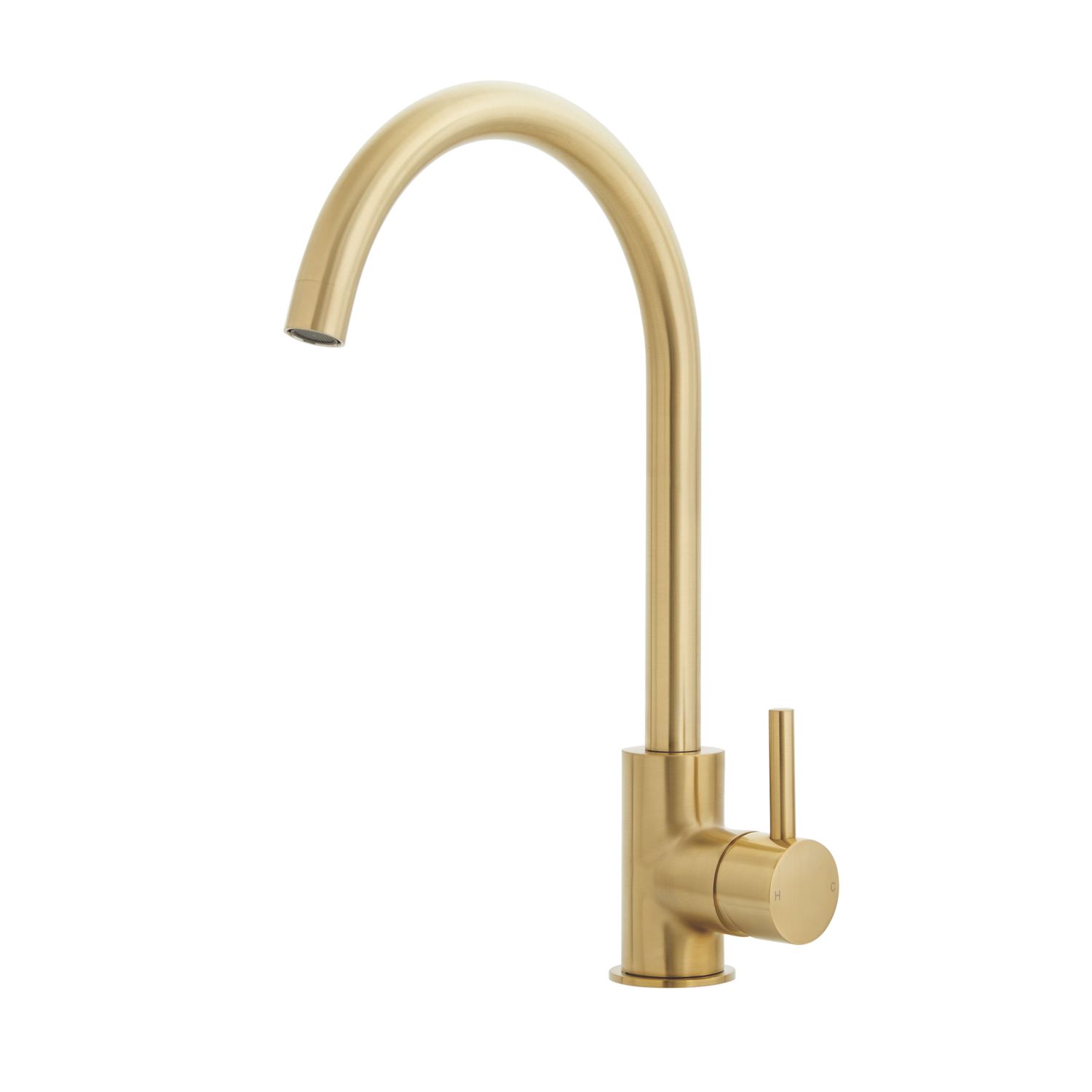 Highlife Bathrooms Blackford Mono Mixer Brushed Brass (875RU)