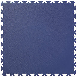 Garage Floor Tile Company X Joint Single Garage Interlocking Floor Tile Pack Blue / Graphite 13m² 57 Pieces