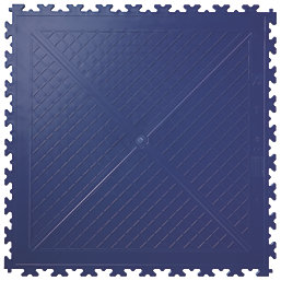 Garage Floor Tile Company X Joint Single Garage Interlocking Floor Tile Pack Blue / Graphite 13m² 57 Pieces