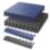 Garage Floor Tile Company X Joint Single Garage Interlocking Floor Tile Pack Blue/Graphite 13m² 57 Pieces