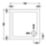 ETAL Pearlstone Matrix Square Shower Tray White 700mm x 700mm x 40mm