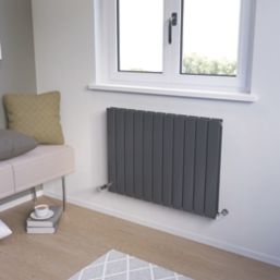 Ximax Oceanus 600mm x 820mm 2683BTU Anthracite Horizontal Designer Radiator