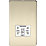 Knightsbridge  2-Gang Dual Voltage Shaver Socket 115 V / 230V Polished Brass with White Inserts