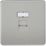 Knightsbridge  1-Gang RJ45 Ethernet Socket Brushed Chrome