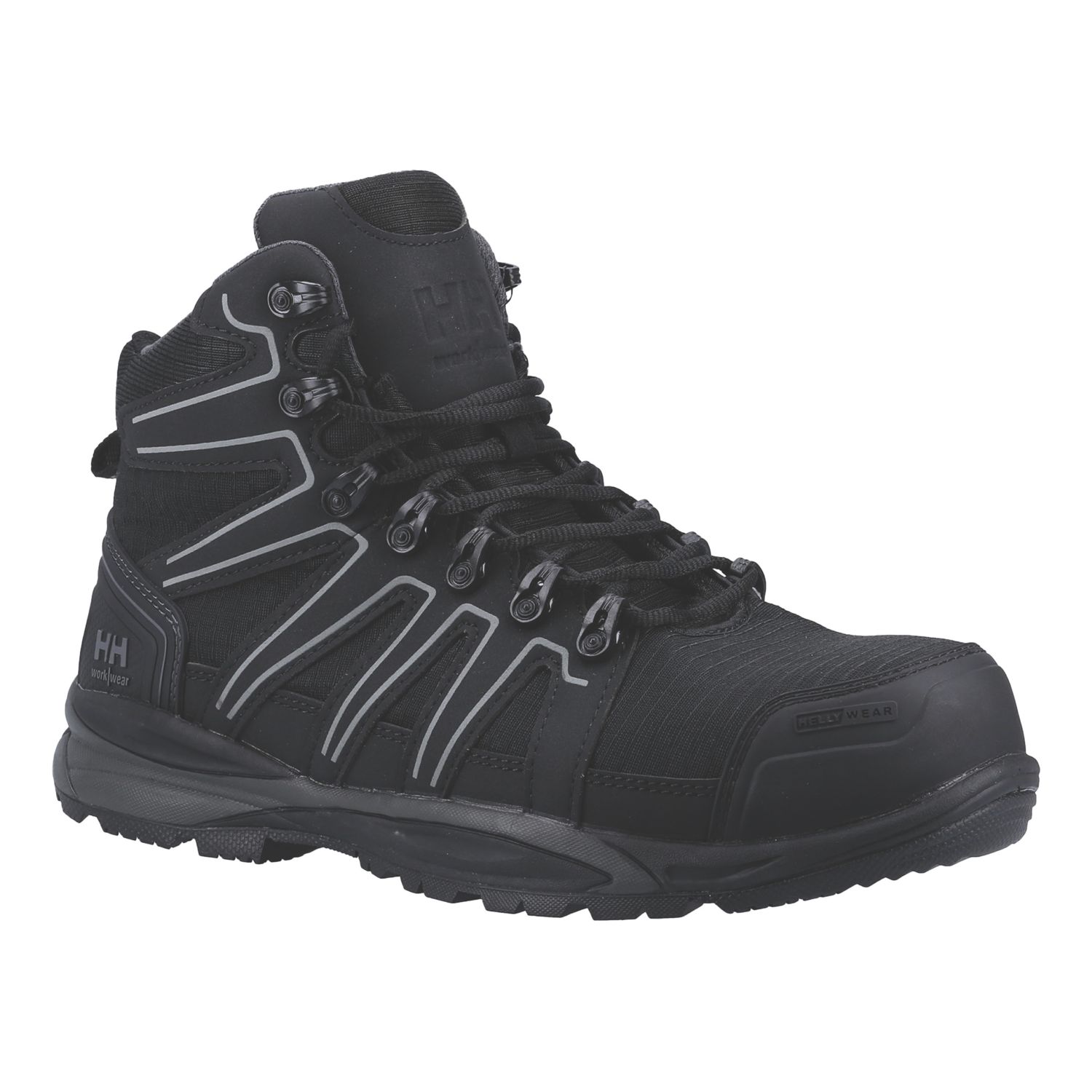 Helly Hansen Manchester Mid S3 Size 12 Black Safety Boots (875XP)