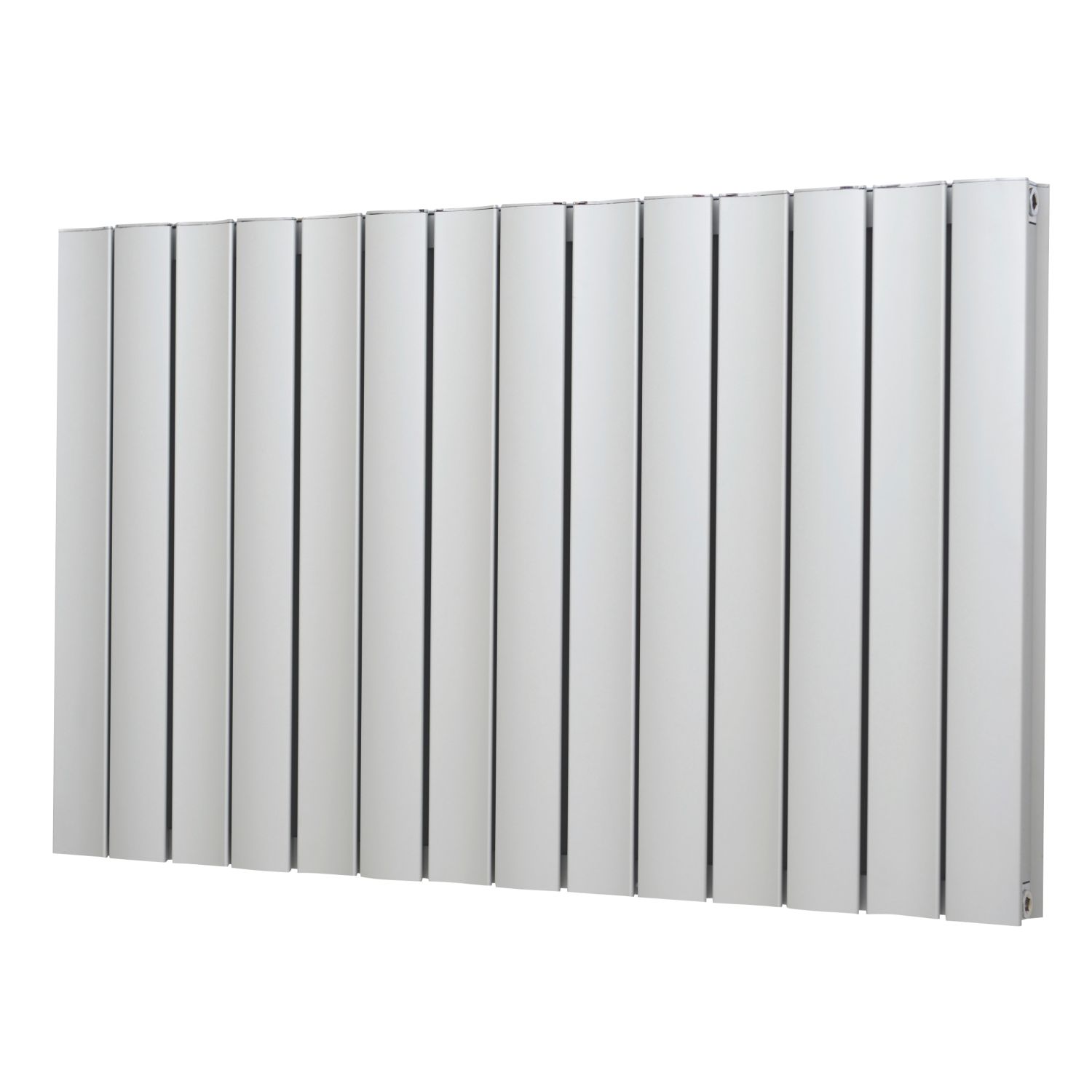 Venus 600mm x 975mm 4207BTU Matt Chrome Horizontal Designer Radiator (8762F)