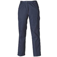 Dickies Redhawk Ladies Work Trousers Navy Blue Size 10 31" L