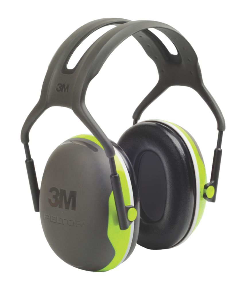 3M Peltor X4A Ear Defenders Black / Green 33dB SNR