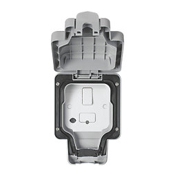 MK  IP66 13A Weatherproof Outdoor Switched Fused Spur & Flex Outlet