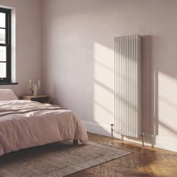 Flomasta 1800mm x 515mm 6215BTU White Vertical 3 Column Radiator