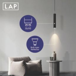 LAP Narrow Beam Angle  GU10 LED Light Bulb 540lm 2.5W 5 Pack