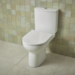 Trade Soft-Close Close-Coupled Rimless Toilet Dual-Flush 6/4Ltr