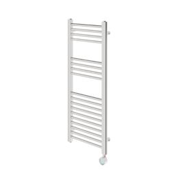 Flomasta 1000mm x 400mm 853BTU Chrome Flat Electric Towel Radiator