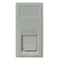 Knightsbridge  Modular RJ45 Ethernet Socket Grey with Grey Inserts