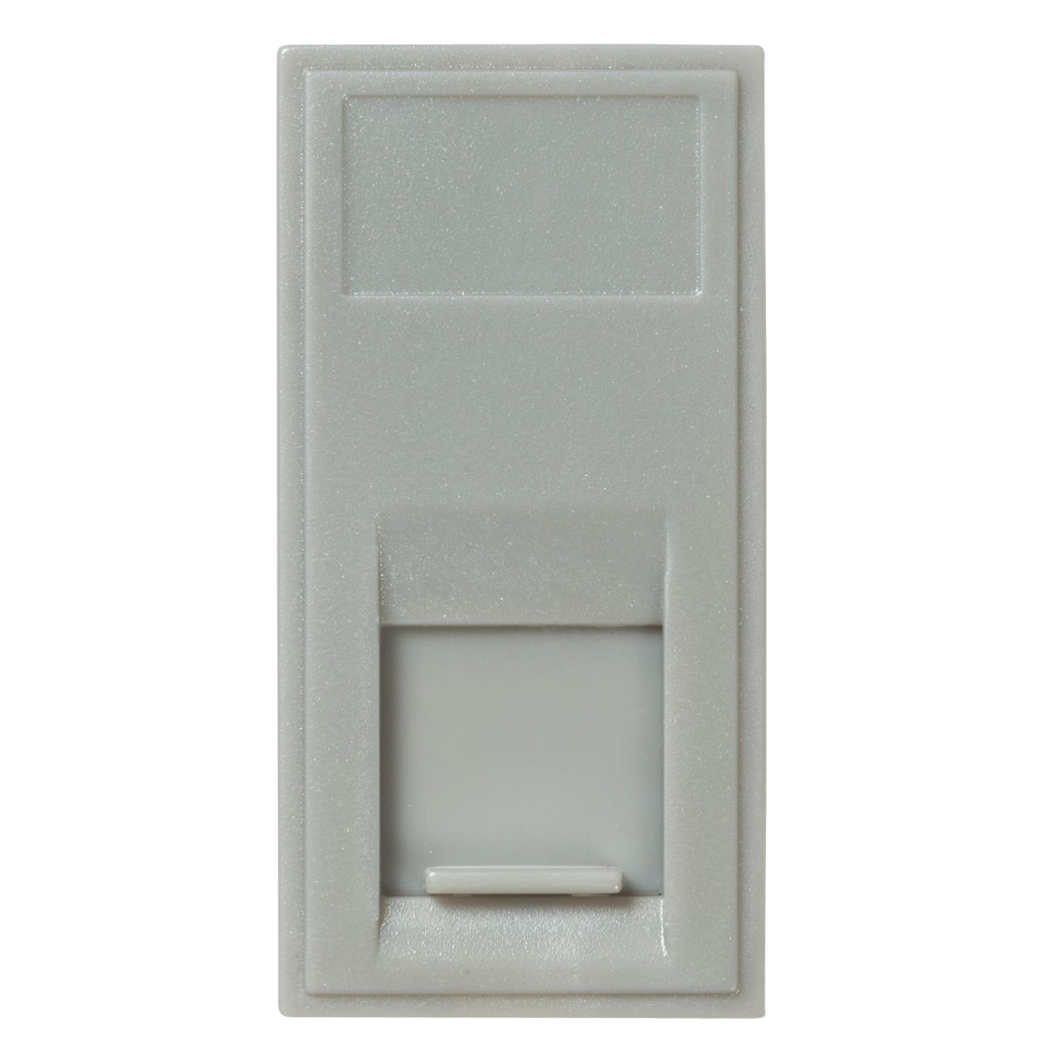 Knightsbridge Modular Cat 5, Cat 5e & Cat 6 RJ45 Ethernet Socket Grey with Grey Inserts (876CT)