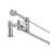 Bristan Liso Chrome 134mm Deck Mounted Dual Control Manual Shower Mixer Tap