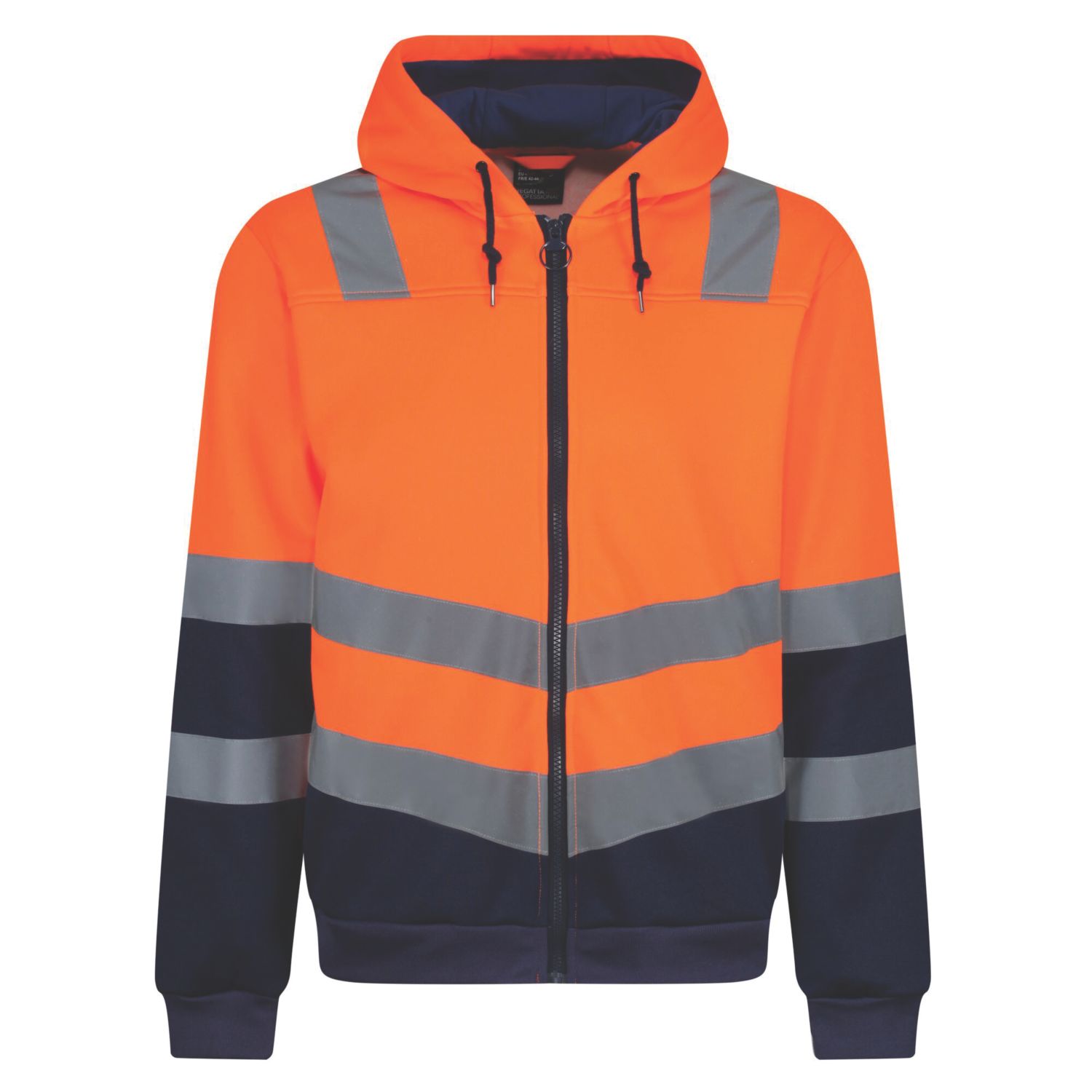 Regatta Pro Hi-Vis Hoodie Orange/Navy Small 40" Chest (876JW)