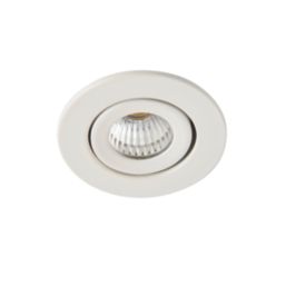 Saxby Vega Round LED Micro Downlights Matt White 12W 240lm 3 Pack