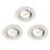Saxby Vega Round LED Micro Downlights Matt White 12W 240lm 3 Pack