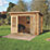 Forest Harwood 10' x 6' 6" (Nominal) Pent Timber Log Cabin