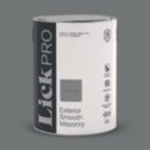 LickPro 5Ltr Smooth Grey 10  Masonry Paint