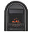 Be Modern Abbey Black Switch Control Easy to Install Electric Arched Inset Fire 569mm x 160mm x 731mm