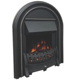 Be Modern Abbey Black Switch Control Easy to Install Electric Arched Inset Fire 569mm x 160mm x 731mm