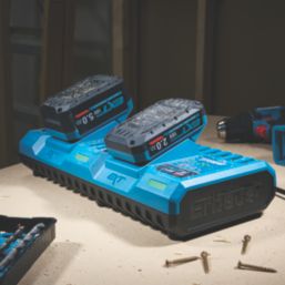 Erbauer  18V Li-Ion EXT Dual Battery Charger