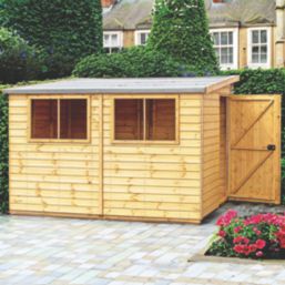 Shire Norfolk 10' x 6' (Nominal) Pent Tongue & Groove Timber Workshop