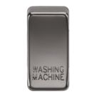 Knightsbridge 'WASHING MACHINE' Switch Cover Black Nickel