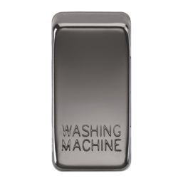Knightsbridge 'WASHING MACHINE' Switch Cover Black Nickel