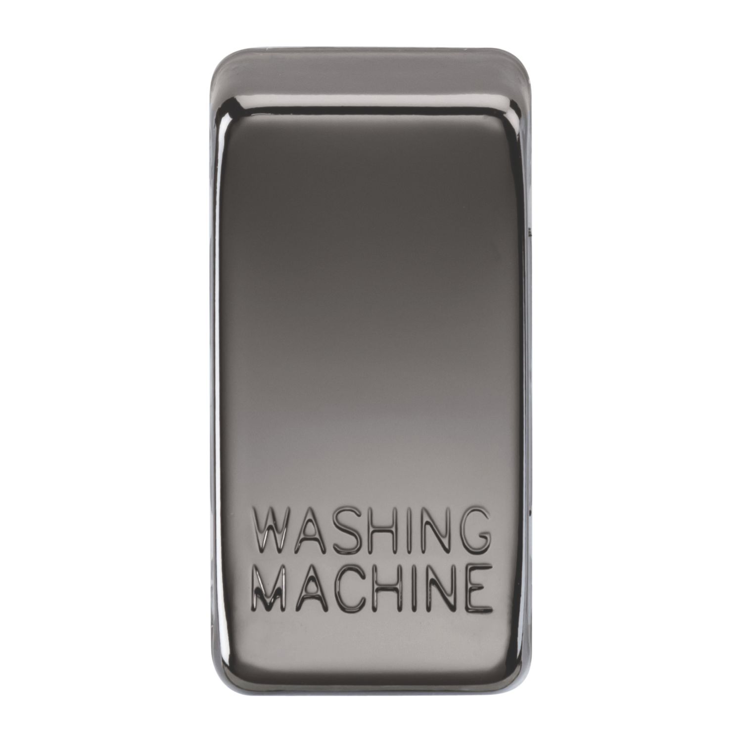 Knightsbridge 'WASHING MACHINE' Switch Cover Black Nickel (877CT)